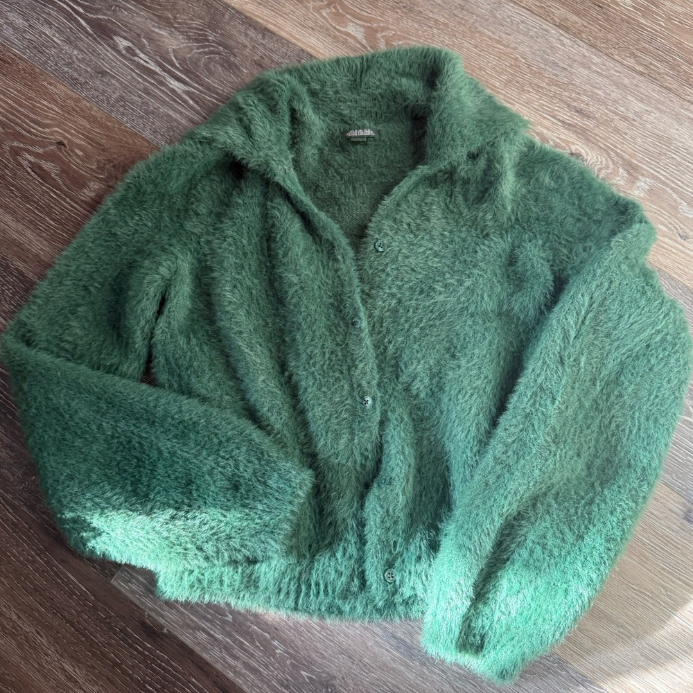Green Fuzzy sweater
